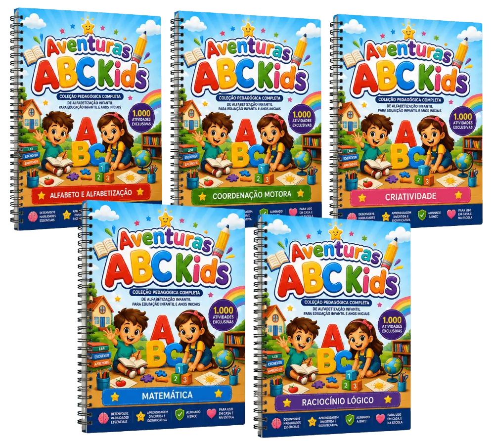 Coleção de Livros Aventuras ABC Kids